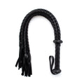 VENESUN Bondage Spanking Flogger, 31.5inch Faux Leather Whips for Adult BDSM Play, Black