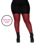 Plus Size Striped Tights Plus