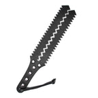 Fetish Leather Spanking Paddles 3 Layers Jagged Bondage Slapping Paddle BDSM Flirting Toys for Couple Sex Factory