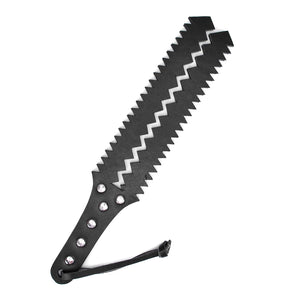Fetish Leather Spanking Paddles 3 Layers Jagged Bondage Slapping Paddle BDSM Flirting Toys for Couple Sex Factory