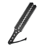 Fetish Leather Spanking Paddles 3 Layers Jagged Bondage Slapping Paddle BDSM Flirting Toys for Couple Sex Factory