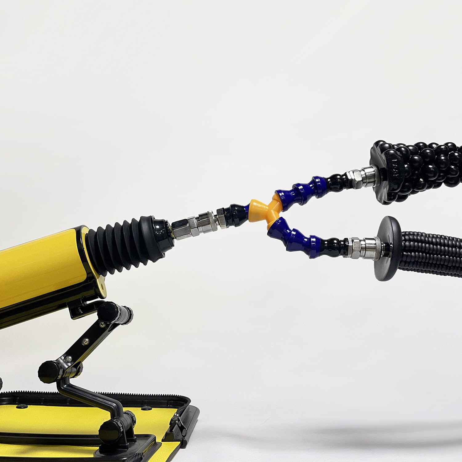 TenFruit Vac-u-Lock to Double Vac-u-Lock Adapter with Flexible Rods Sex Machine Attachment Double Penetration for Vac-u-Lock Dil