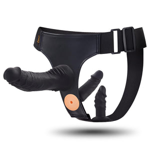 Strap-on Dildo Couple Sex Toys - UTIMI Strap on 3 Removable Realistic Silicone Dildos Wearable Dildo Adjustable Pants G-Spot Sti