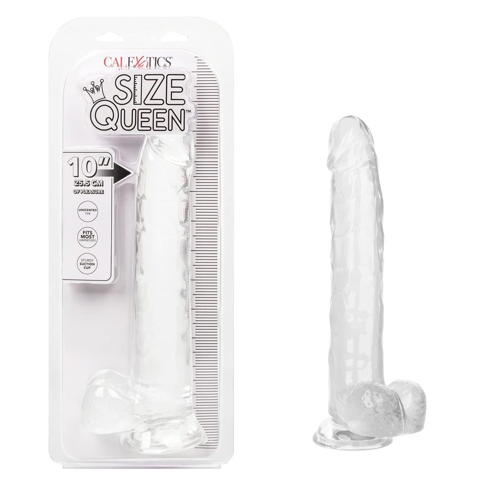 Size Queen 10 Inch/25.5 Cm - Clear