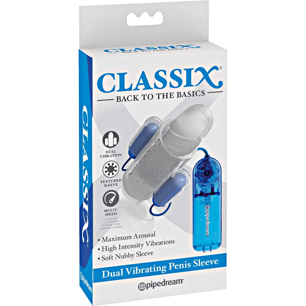 Pipedream Products Classix Dual Vibrating Penis Sleeve