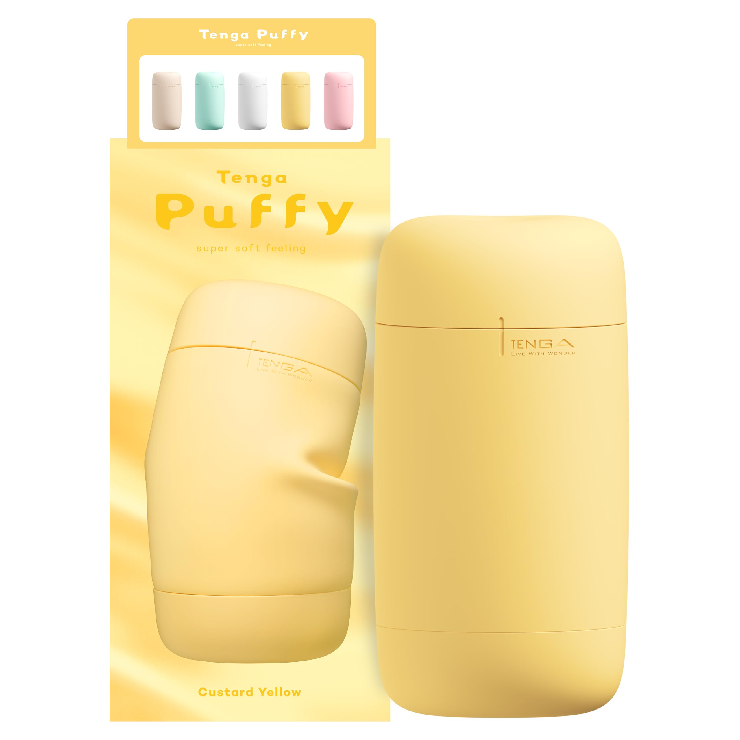 Tenga Puffy Custard Yellow (Net)