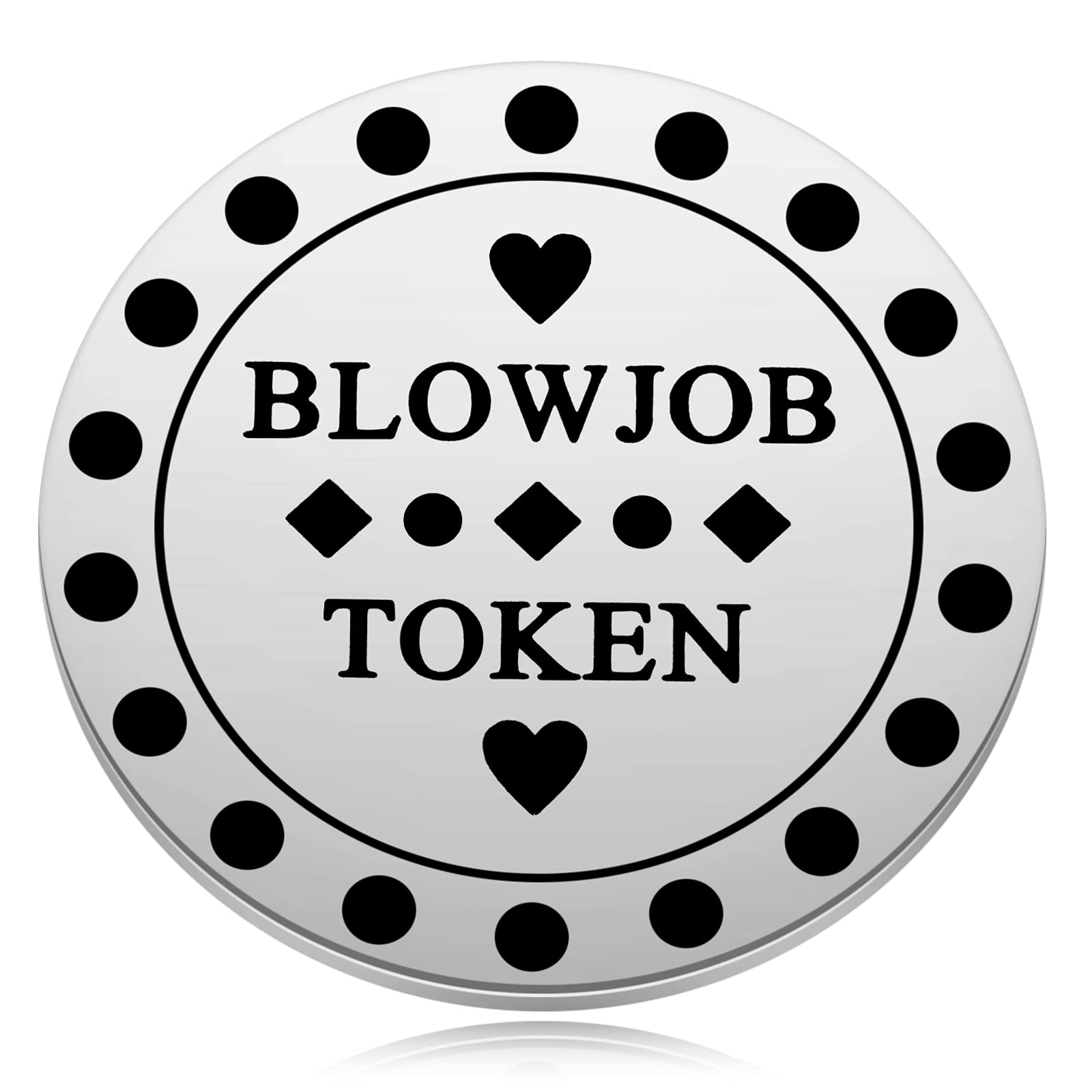 Naughty Valentine 's Day Tokens - Blowjob Token - Blow Job Coin - Funny Gift for Husband or Boyfriend - Sex Gifts for Men