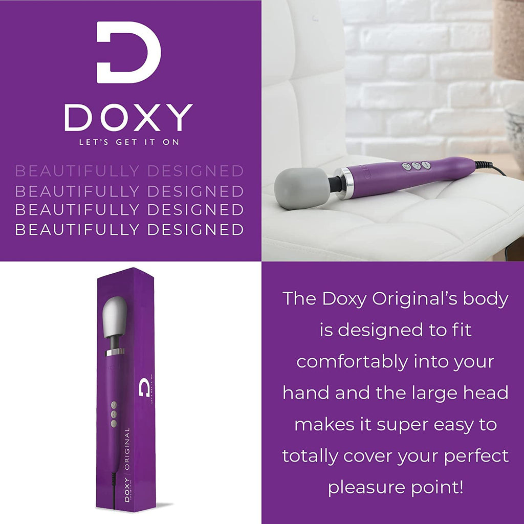 Doxy Wand Massager, Purple Xx-Large