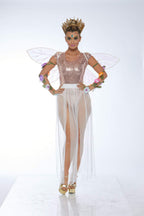 Multi Slit Sheer Skirt