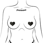 Pastease Petites Liquid Hearts Black 2Pk