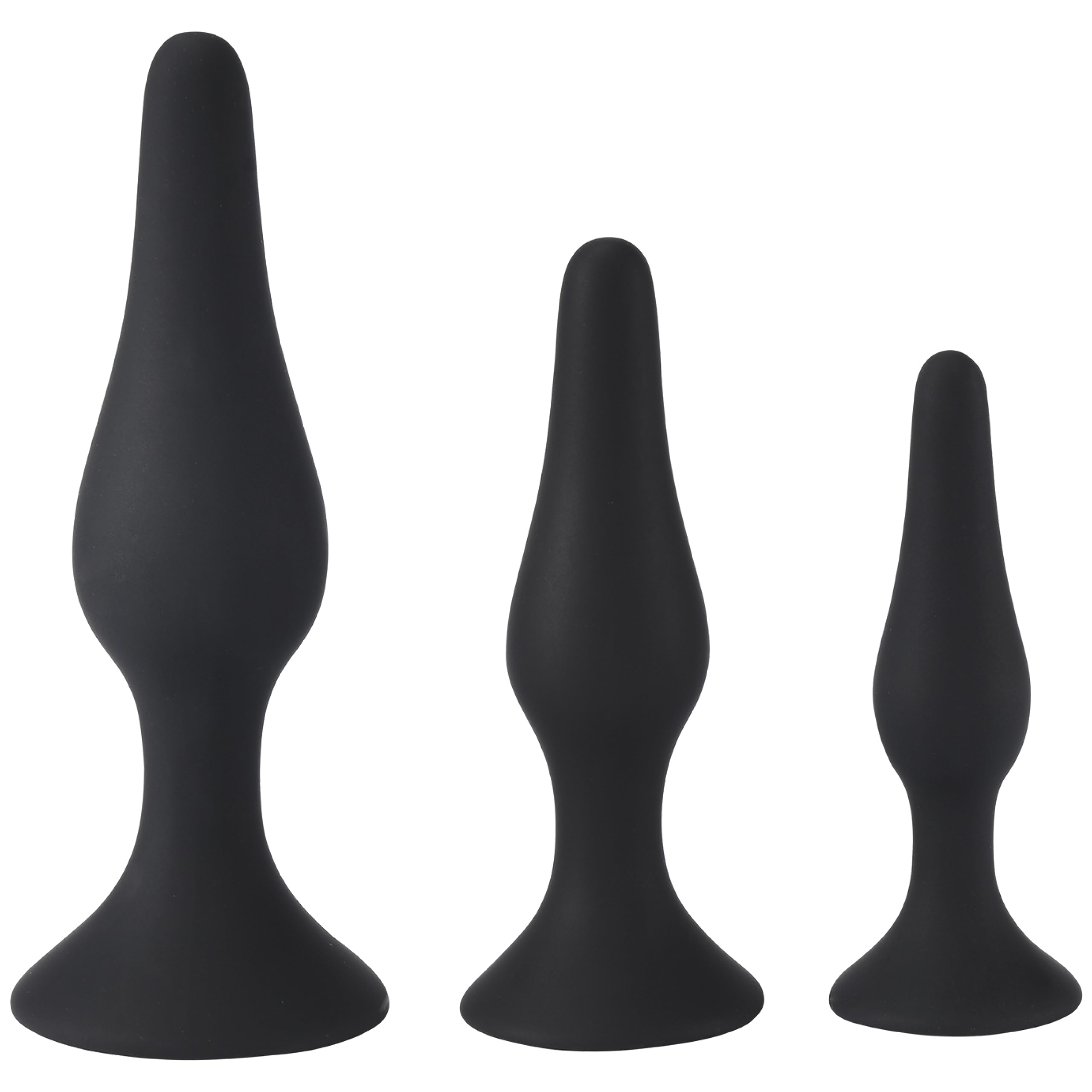Sweet Vibrations - Anal Plug Adult Toy - Butt Plug Training Kit for Beginners and Advanced Users - Silicone Plug Set Butt Toy wi