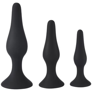 Sweet Vibrations - Anal Plug Adult Toy - Butt Plug Training Kit for Beginners and Advanced Users - Silicone Plug Set Butt Toy wi