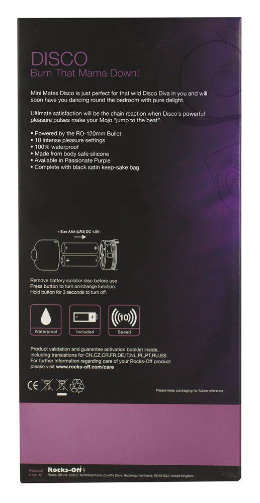 Rocks Off Mini Mates Disco, Purple