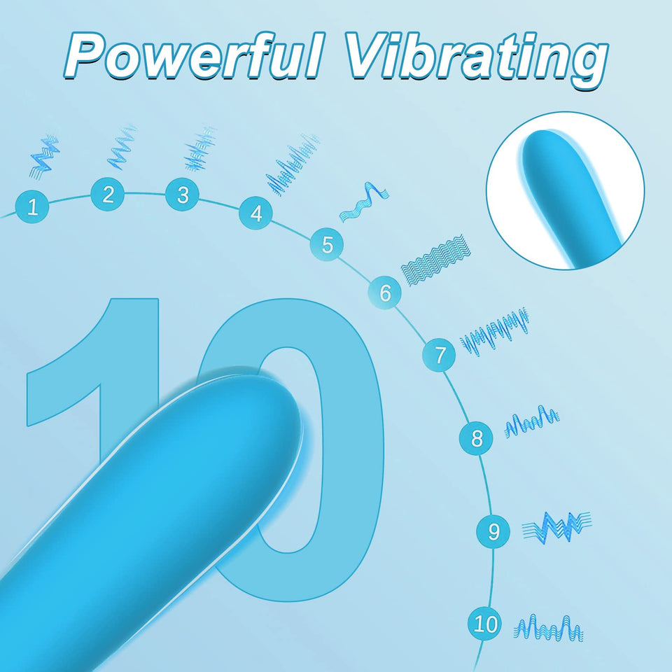 G Spot Vibrator Dildo, Tuitionua Realistic Silicone Dildos with 10 Vibration Modes, Soft Bendable Clitoral Vibrators, Vibrating