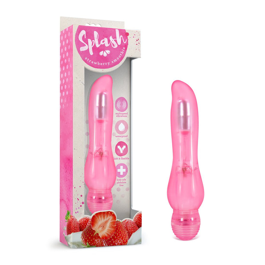 Multi Speed Soft Curved Vibrator - G Spot Stimulator - Waterproof - Sex Toy For Women - Sex Toy For Adults (Pink)