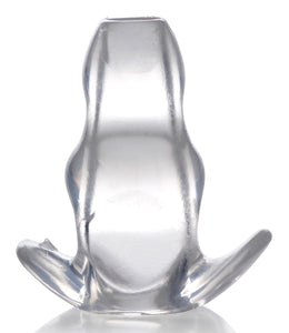 Master Series Clear View Hollow Anal Plug Large