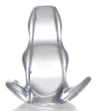 Master Series Clear View Hollow Anal Plug Large
