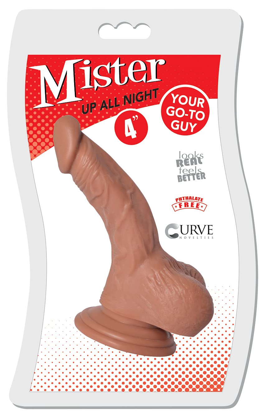 Curve Novelties Mister Up All Night Dildo, Caramel