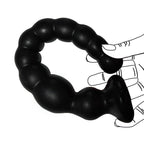 Long Anal Beads Sex Toys with 10 Anal Balls Ultra Soft Anal Chain Anal Plug with Strong Suction Cup Flexible Butt Plug Anal Bead