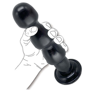 9.45''X2.24'' Anal Plug Butt Plug Sex Toy with Suction Cup Hands-Free Play 3 Balls Dildo