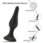 Hisionlee Sex Toys 4Pcs Butt Anal Plug Set Silicone Anal Butt Plug Adult Sexy Toys For Women,Men And Beginners (Black)