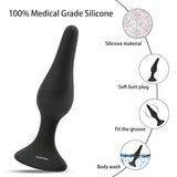 Hisionlee Sex Toys 4Pcs Butt Anal Plug Set Silicone Anal Butt Plug Adult Sexy Toys For Women,Men And Beginners (Black)