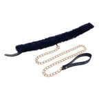 Ss S&M Cougar Fur Collar & Leash