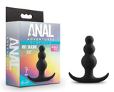 Blush Anal Adventures Platinum Beaded Silicone Butt Plug  Flared Base For Safety Comfort  Wearability  Designed For Anal  Pr