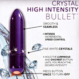 California Exotic Novelties Crystal High Intensity Bullet, Purple