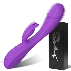 Rabbit G Spot Vibrator Sex Toys, 7 * 7 Vibrating Modes 8.4'' Couple Realistic Vibrators Anal Dildo Wand Adult Toys, Adult Sex To
