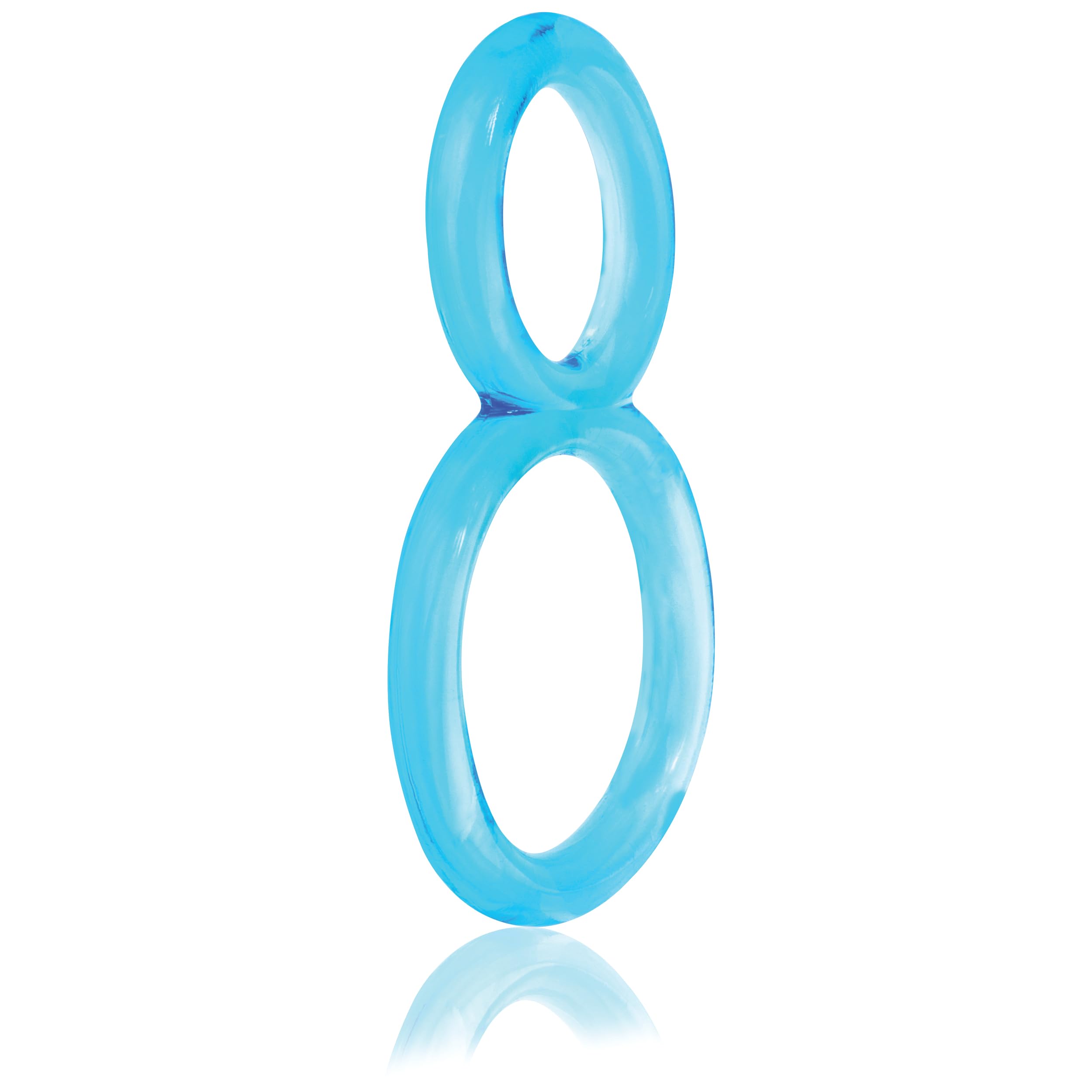Screaming O Ofinity Cock Ring, Blue - Double Cock Ring - Penis Ring, Stretchy, Comfortable Pleasure Ring - Couple Sex Toys, Dick