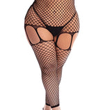In My Head Net Bodystocking - Queen Size - Black
