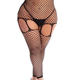 In My Head Net Bodystocking - Queen Size - Black