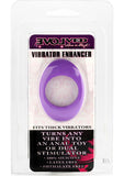 Evolved Vibrator Enhancer Silicone Accessory Thick Dildo, Purple