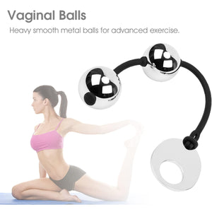 Metal Kegel Ball Kegel Exerciser Anal Beads Erotic Weighted Vaginal Balls Sex Toys for Woman 220g/7.77oz