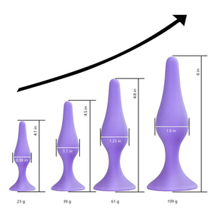 Anal Plug Sex Toys,HISIONLEE 5PCS Sex Anal Toys Silicone Butt Plug Training Kit for Adult Sex Toys & Games Women Male and Beginn