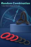 Canrok Silicone Cock/Penis Rings Set with 7 Different Sizes for Erection Enhancing, Long Lasting Stronger Strechy Adult Sex Toys