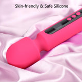 Abmotiy Vibrator Wand, 12 inch Powerful Vibrating Massager Adult Toys with Display 10 Patterns & 4 Speeds, G Spot Vibrator Men W