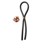 Bolo C-Ring Lasso Bead Silicone, Gold Crown, Black, 1.3 Ounce
