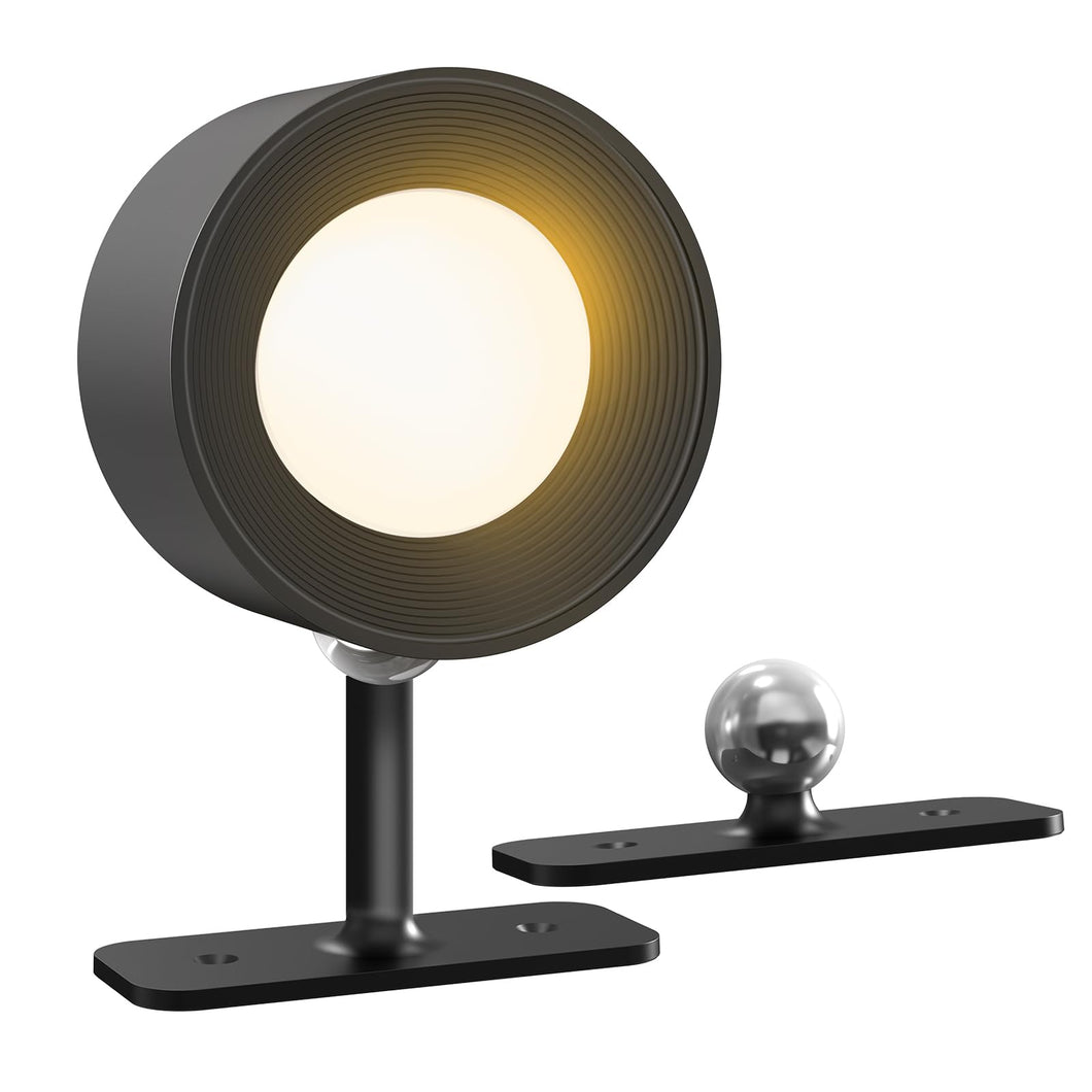Autoeuropa Battery Operated Wall Sconces, Wireless Rechargeable Led Lights, 3 Color Temperatures & Brightness, 360 Rotatable Mag