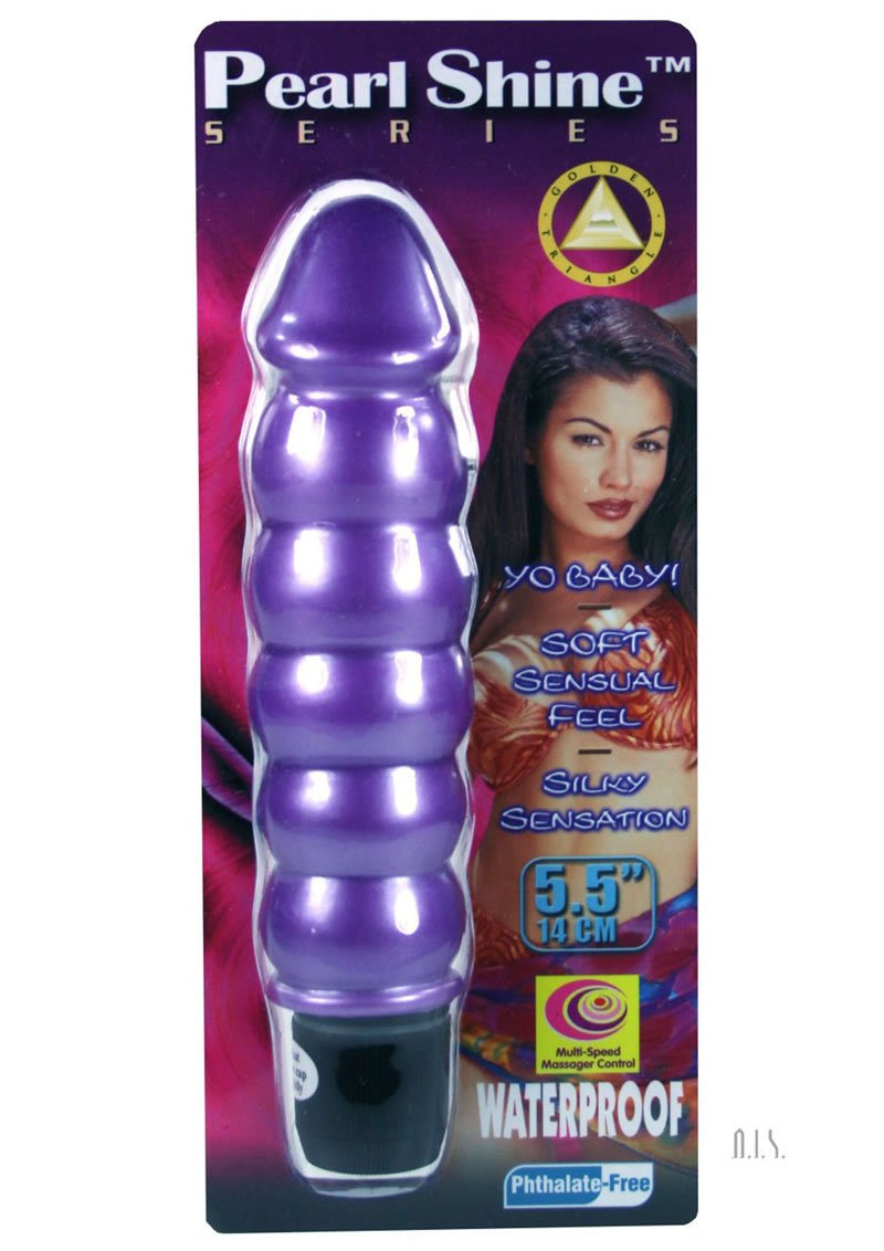 Golden Triangle Pearl Shine Beaded 55 Inch Waterproof Vibe  Lavender
