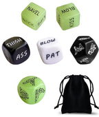 6 PCS Sex Gaming Dice for Adults Couples Sex Play Fun Kinky Games for Couples Foreplay Positions Options Sets Bedroom Toy Role P