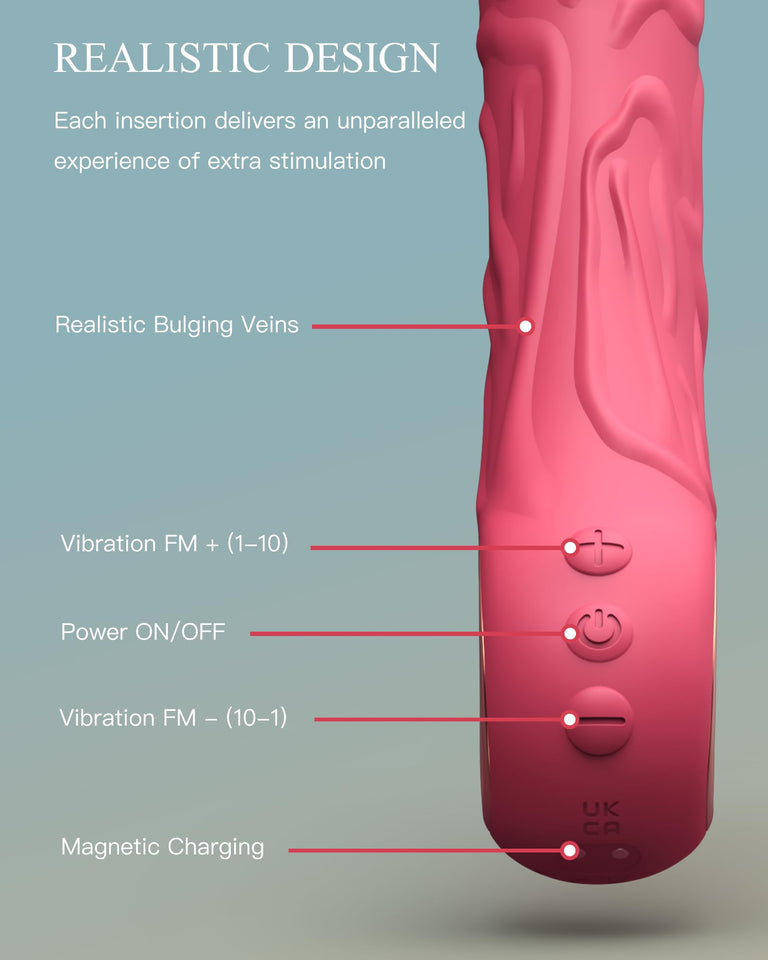 Nosakki Realistic Vibrator Dildo for Women, Sex Toys Clitoris G Spot Anal Stimulator with 10 Powerful Vibration Mode, Adult Toys