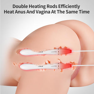 Male Masturbators Heating Rods Double Pocket Pussy Warmer Heating Sticks for Sex Doll Anal Vaginal Adult Sex Toy