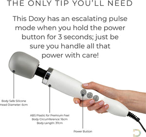 Doxy Original Ultra Powerful Sex Toys Wand Massager  Female Vibrator Wand Sex Toy  White Personal Massager For Women  Persona