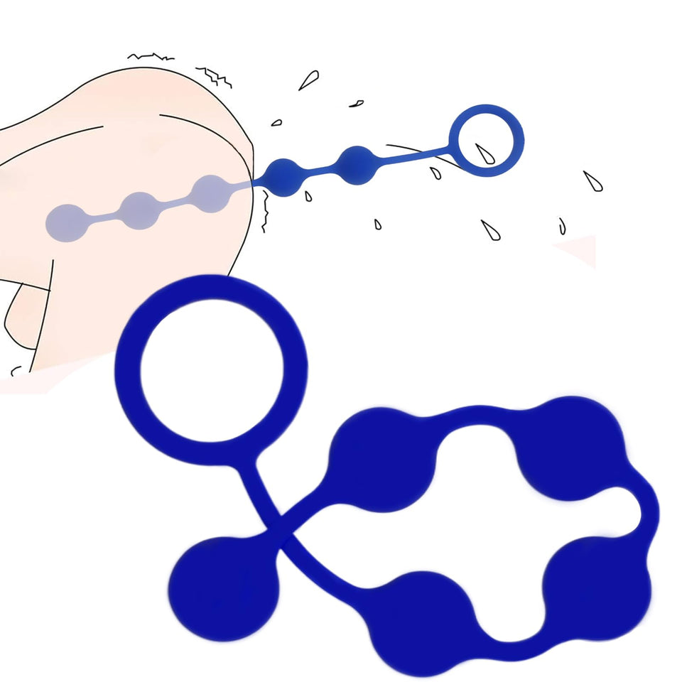 Anal Beads Anal Toys 5 Balls Sex Toy Anal Butt Plug Prostate Massage Stimulator Anal Trainer Flexible Anal Chain Toys for Men Wo