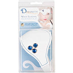 Spartacus Divinity White Leather Blindfold With Faux Fur