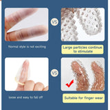 2Pcs Adult Finger Vibrator Accessories, Finger Sleeve Vagina Clitoral Nipple G-Spot Stimulator Anal Sex Toys for Adult Women Men