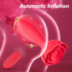 Anal Plug Vibrating Butt Plug - Inflatable Anal Plug Sex Toys for Adults Anal Vibrator with Automatic Inflation and 10 Vibrating