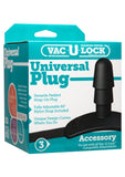 Doc Johnson Vac-U-Lock - Black Universal Plug, Black